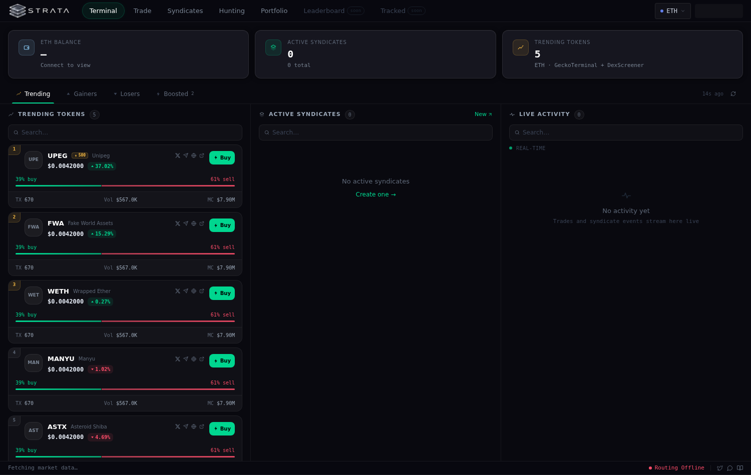 Strats terminal home